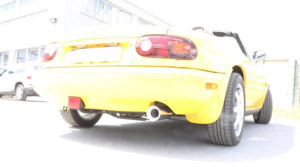 Endschalldämpfer - 1x90 Typ 13 passend für: Mazda MX5 NA